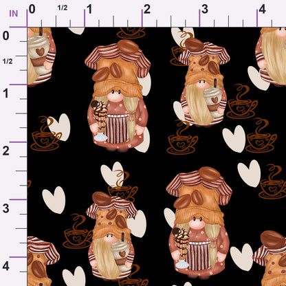 Latte Lane Pattern 10 Minky Fabric