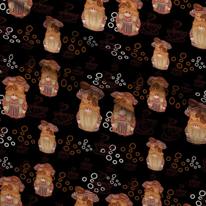 Latte Lane Pattern 3 Minky Fabric