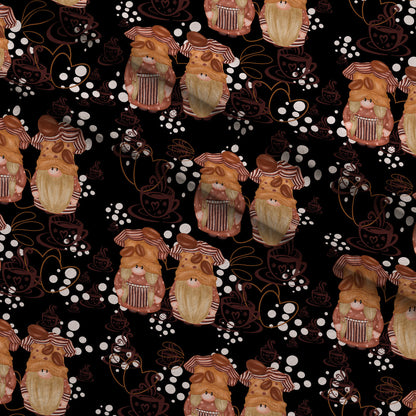Latte Lane Pattern 4 Minky Fabric
