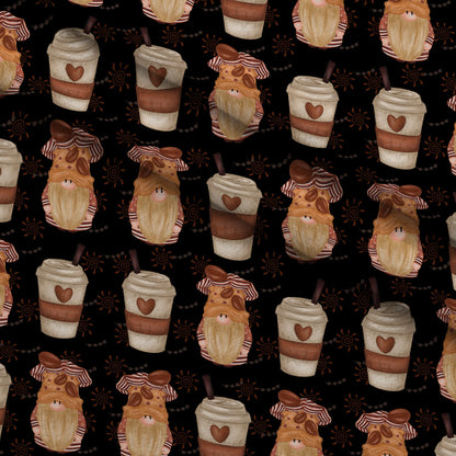 Latte Lane Pattern 5 Minky Fabric