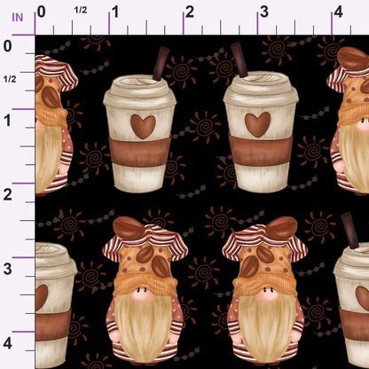 Latte Lane Pattern 5 Minky Fabric
