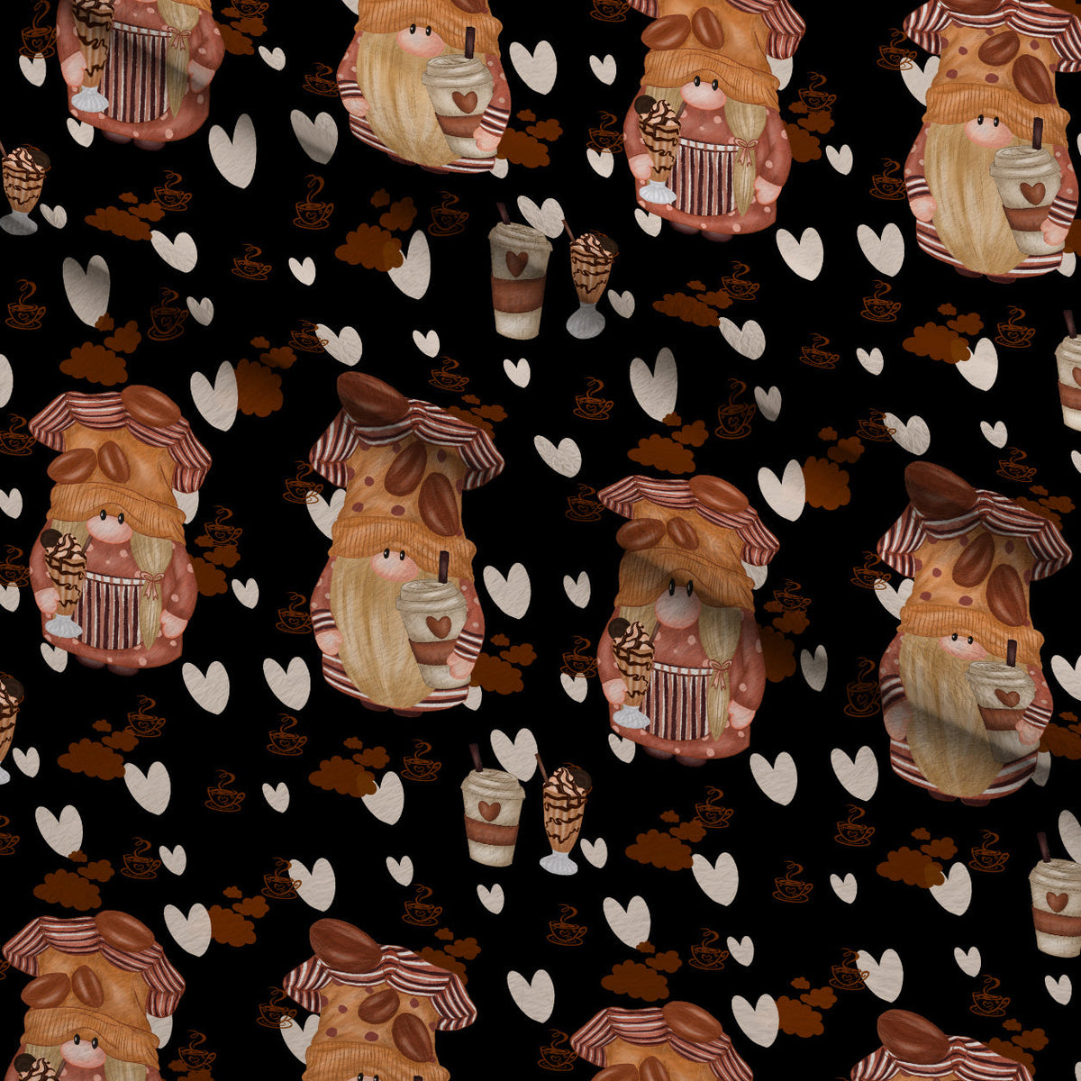 Latte Lane Pattern 8 Minky Fabric