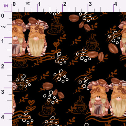 Latte Lane Pattern 9 Minky Fabric