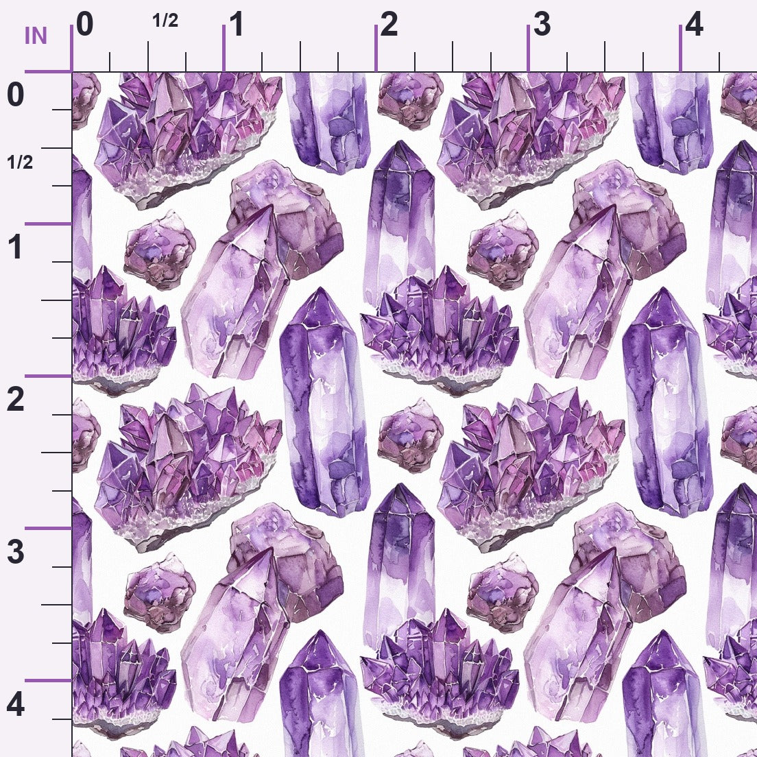Lavender Crystals Pattern 1 Minky Fabric
