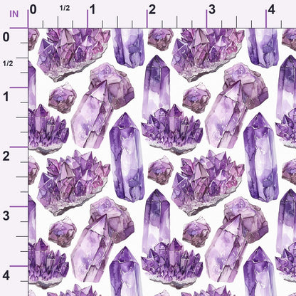 Lavender Crystals Pattern 1 Minky Fabric