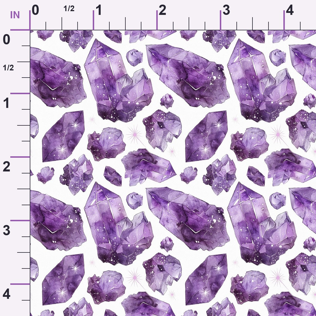 Lavender Crystals Pattern 10 Minky Fabric