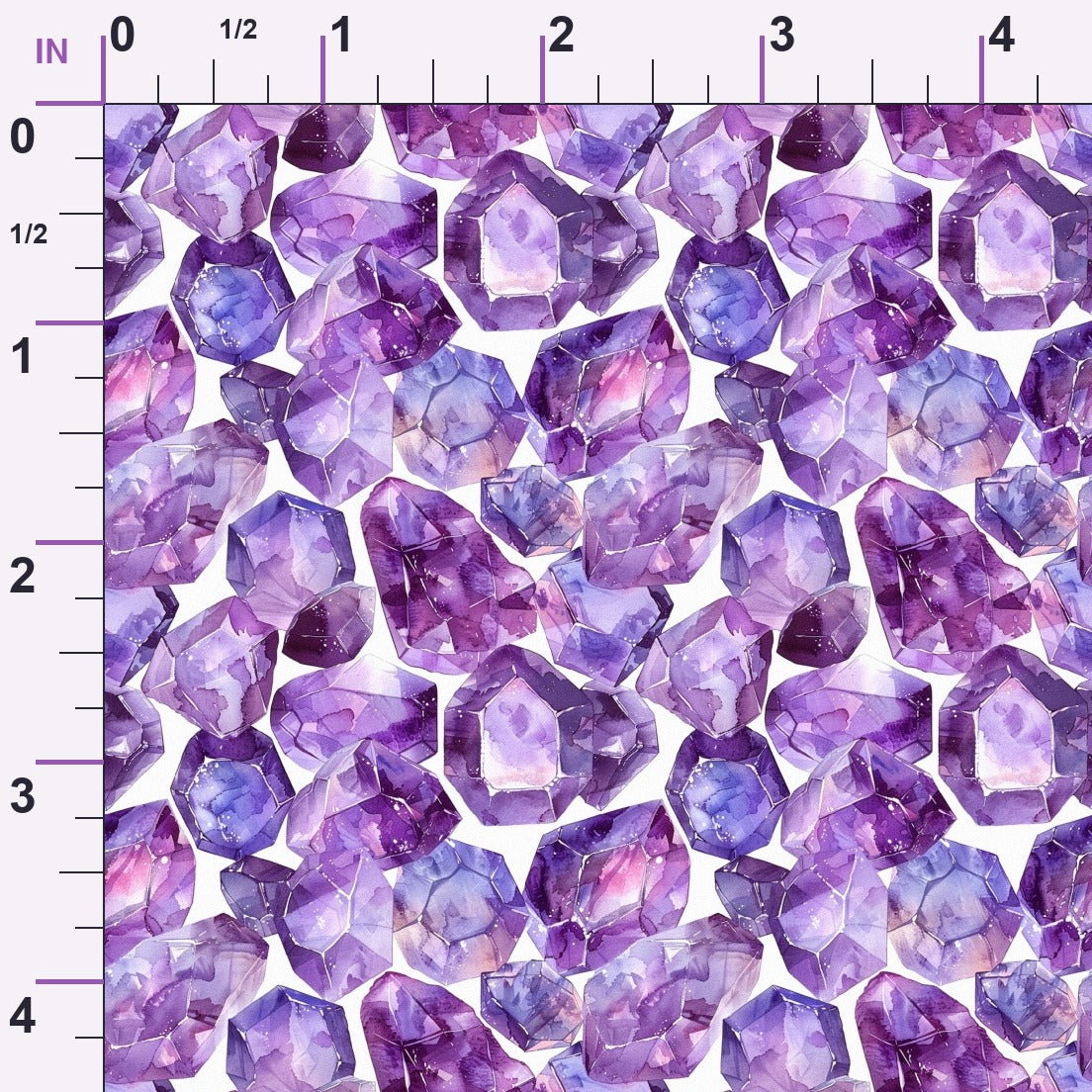 Lavender Crystals Pattern 2 Minky Fabric