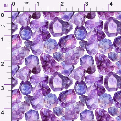 Lavender Crystals Pattern 2 Minky Fabric