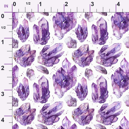 Lavender Crystals Pattern 3 Minky Fabric