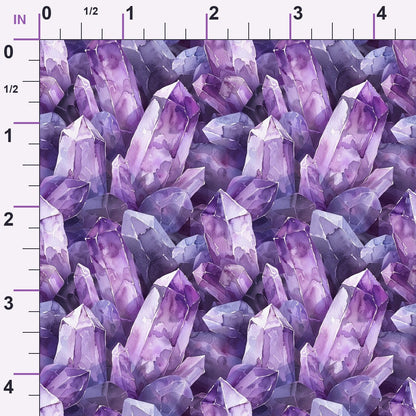 Lavender Crystals Pattern 4 Minky Fabric