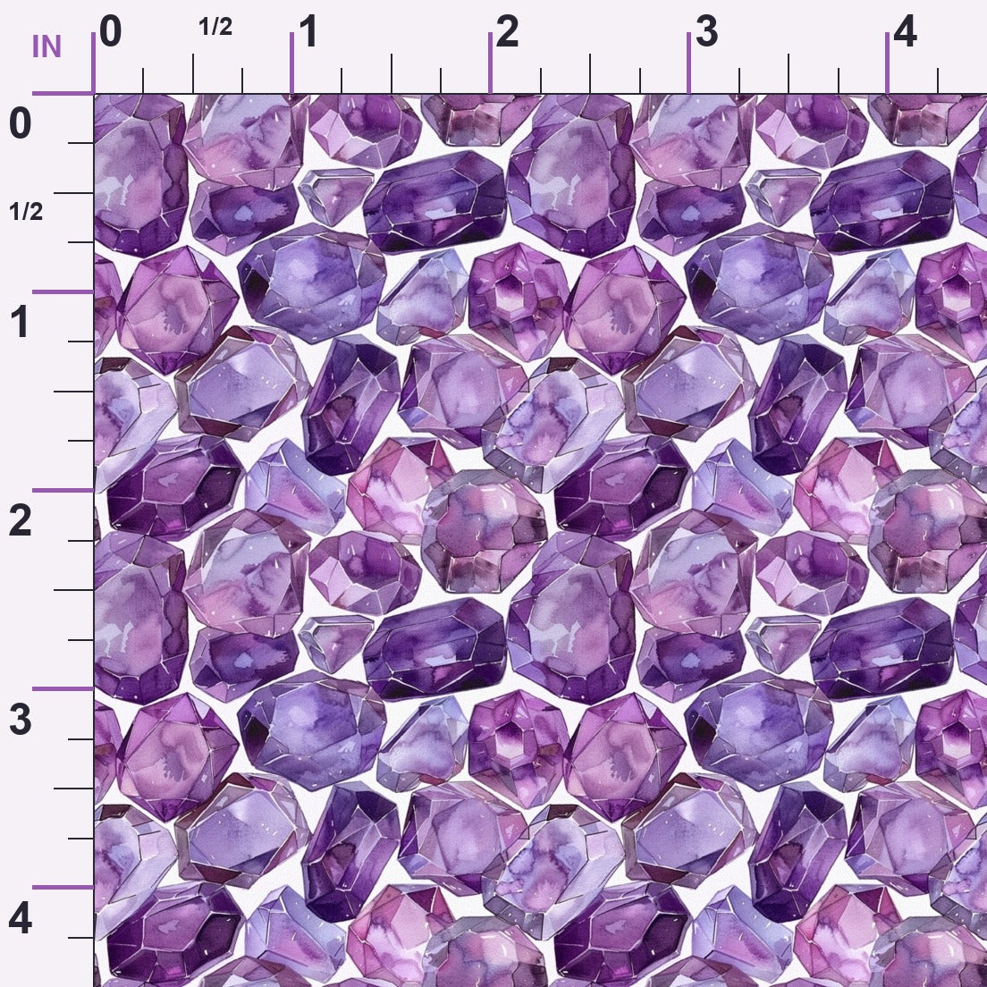Lavender Crystals Pattern 5 Minky Fabric