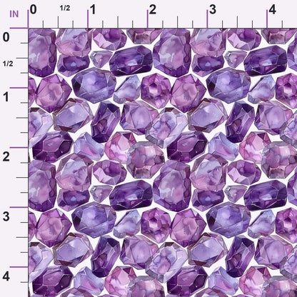 Lavender Crystals Pattern 5 Minky Fabric