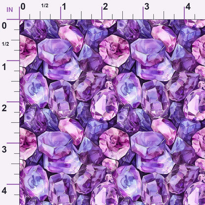 Lavender Crystals Pattern 6 Minky Fabric