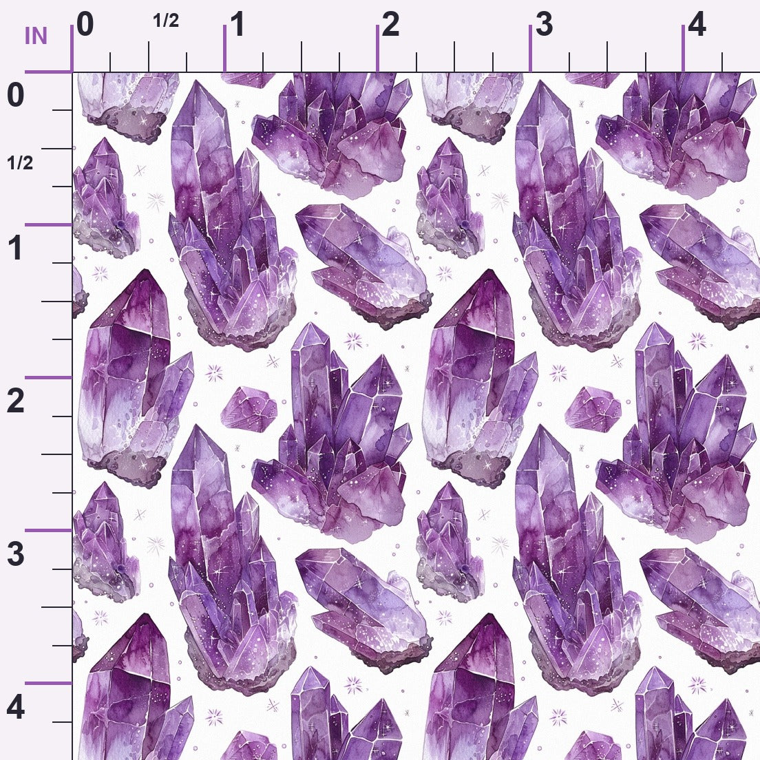 Lavender Crystals Pattern 7 Minky Fabric