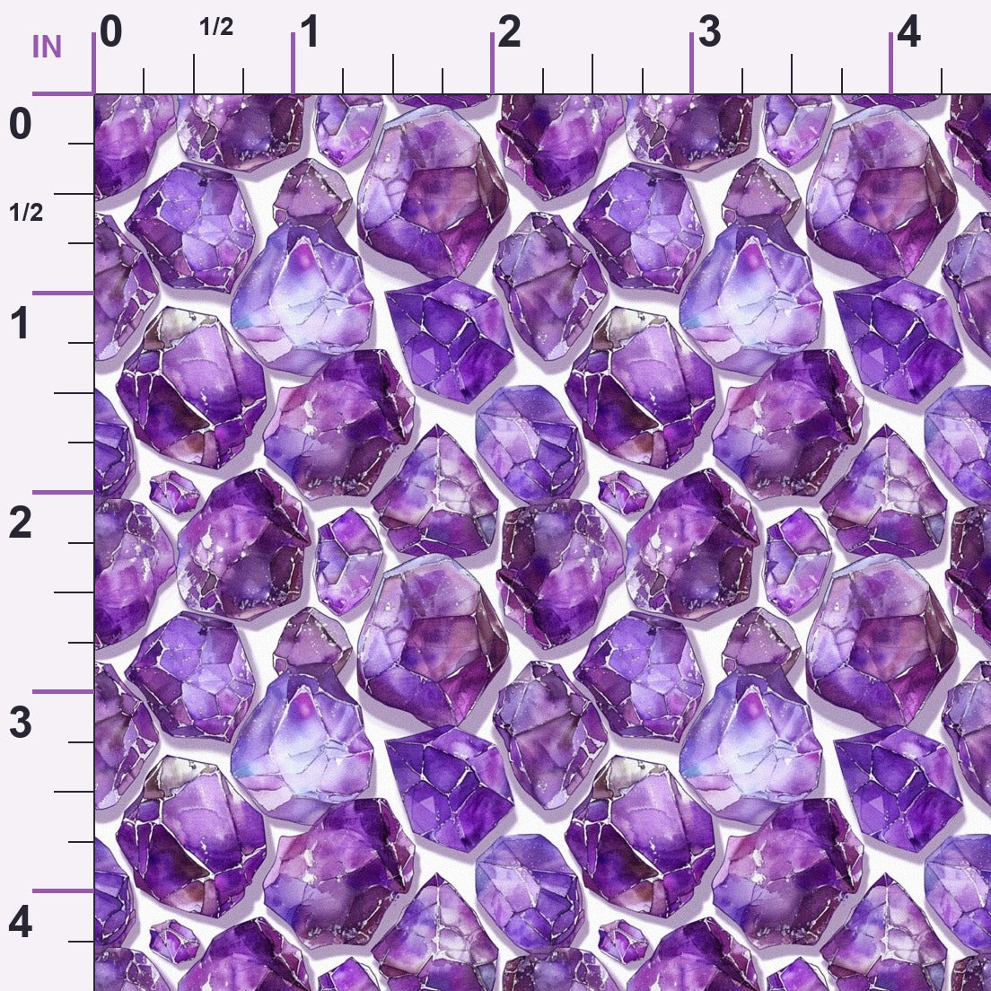 Lavender Crystals Pattern 8 Minky Fabric
