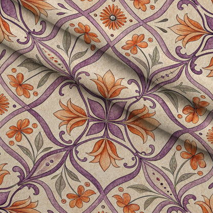 Lavender Lattice Pattern 11 Minky Fabric