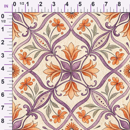 Lavender Lattice Pattern 11 Minky Fabric