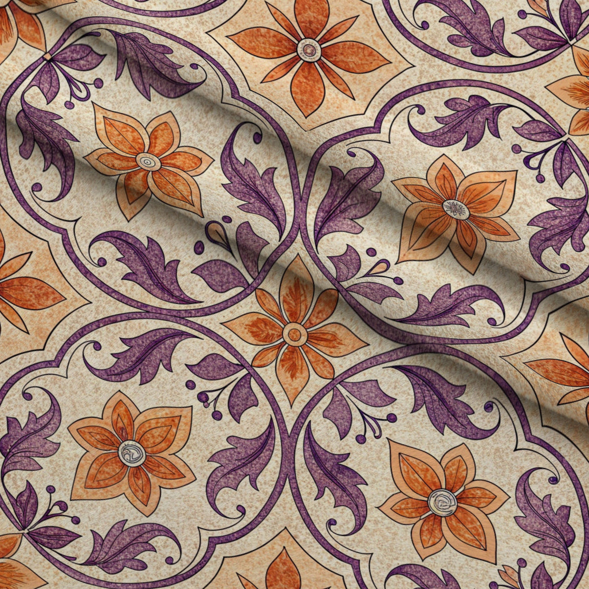 Lavender Lattice Pattern 12 Minky Fabric