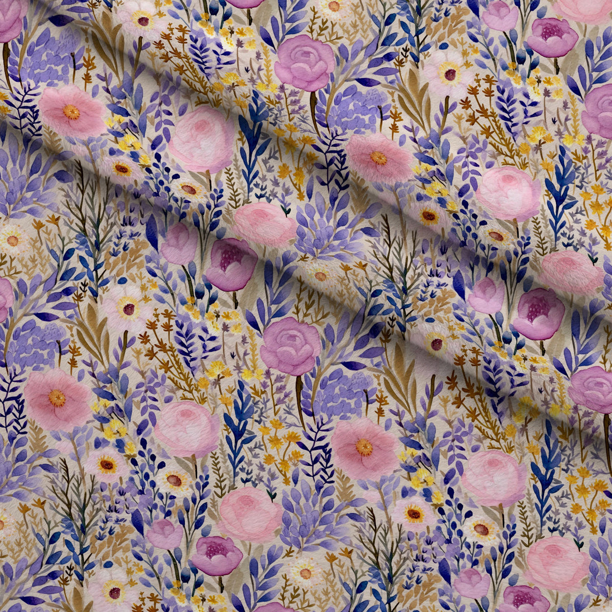 Lavender Meadow Pattern 10 Minky Fabric