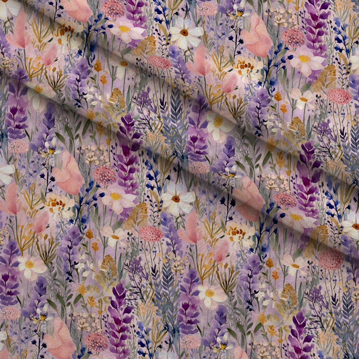 Lavender Meadow Pattern 13 Minky Fabric