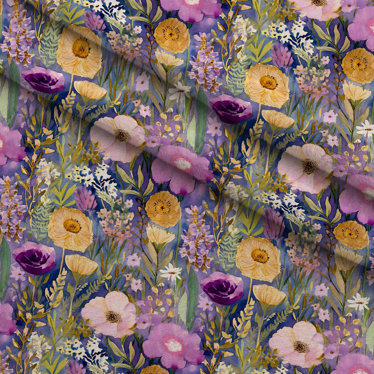 Lavender Meadow Pattern 15 Minky Fabric