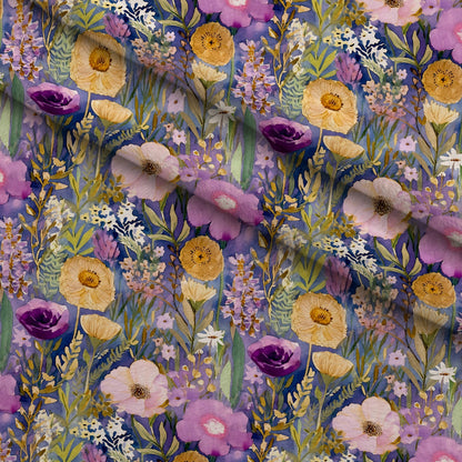 Lavender Meadow Pattern 15 Minky Fabric