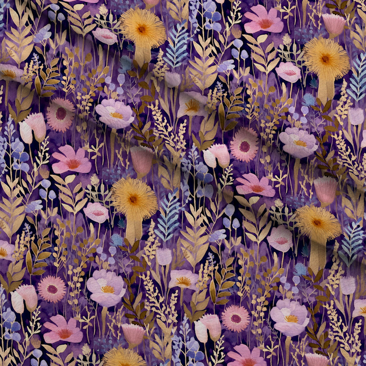 Lavender Meadow Pattern 16 Minky Fabric