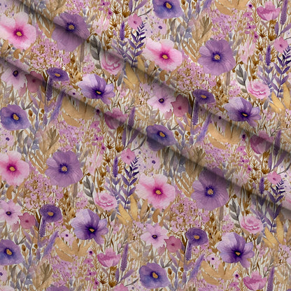 Lavender Meadow Pattern 19 Minky Fabric