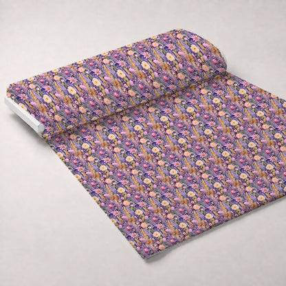 Lavender Meadow Pattern 4 Minky Fabric