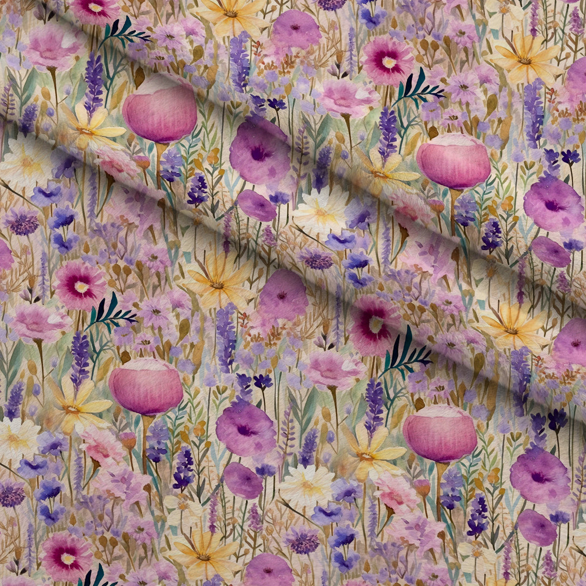 Lavender Meadow Pattern 5 Minky Fabric