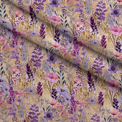 Lavender Meadow Pattern 8 Minky Fabric