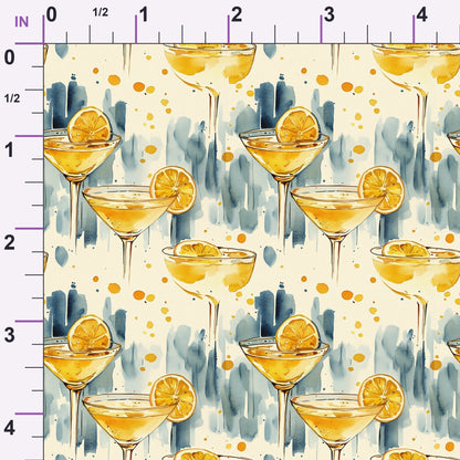 Lemon Drop Soiree Pattern 2 Minky Fabric