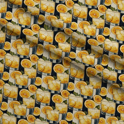 Lemon Drop Soiree Pattern 4 Minky Fabric