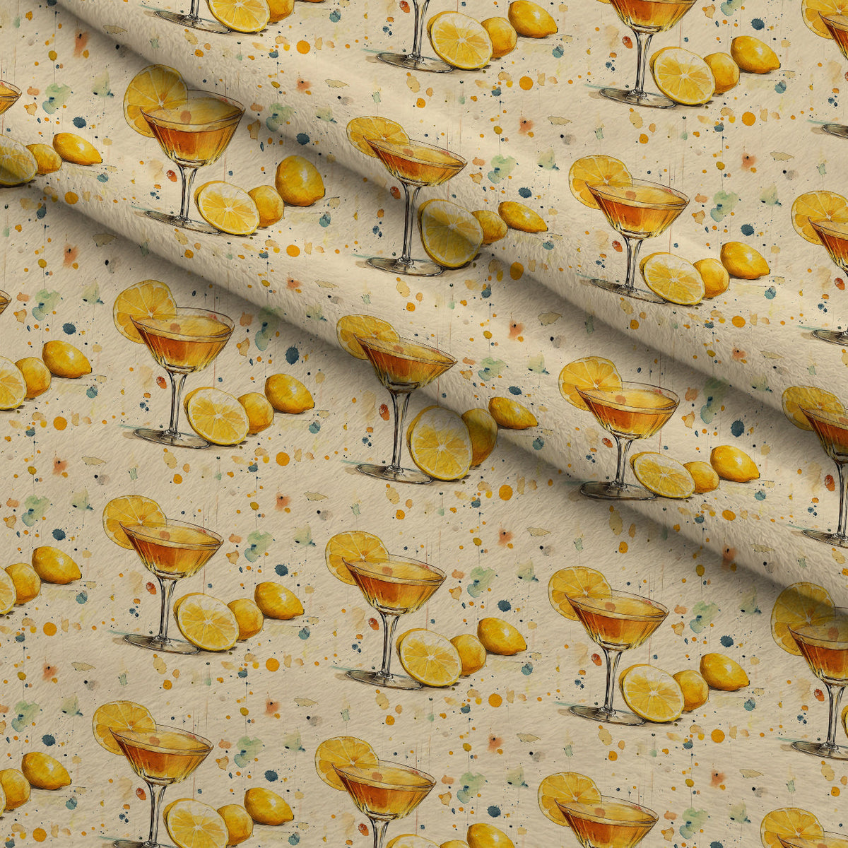 Lemon Drop Soiree Pattern 6 Minky Fabric