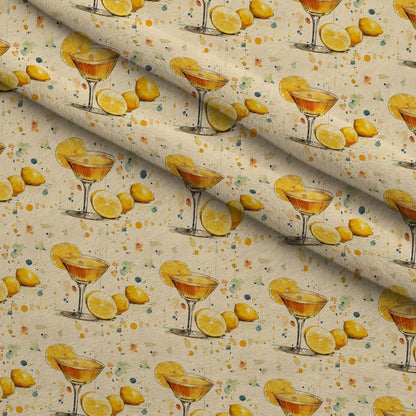 Lemon Drop Soiree Pattern 6 Minky Fabric