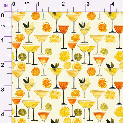 Lemon Drop Soiree Pattern 7 Minky Fabric