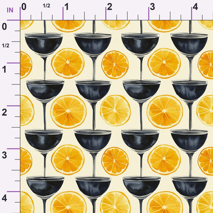 Lemon Drop Soiree Pattern 9 Minky Fabric