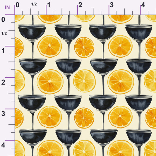 Lemon Drop Soiree Pattern 9 Minky Fabric