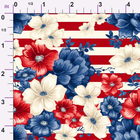 Liberty Blooms Pattern 11 Minky Fabric