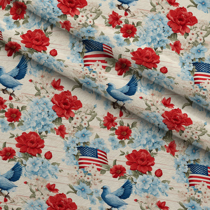 Liberty Blooms Pattern 5 Minky Fabric