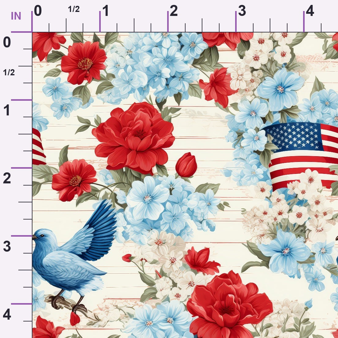 Liberty Blooms Pattern 5 Minky Fabric