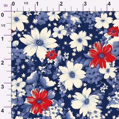 Liberty Blooms Pattern 6 Minky Fabric