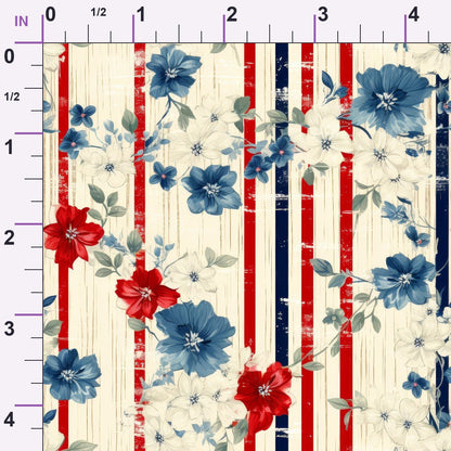 Liberty Blooms Pattern 7 Minky Fabric