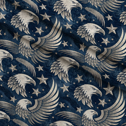 Liberty Eagles Pattern 1 Minky Fabric