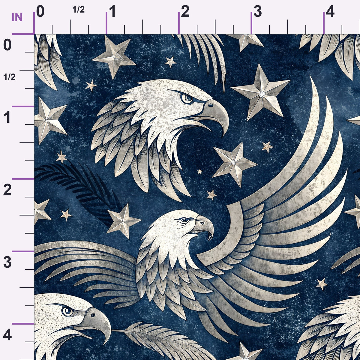 Liberty Eagles Pattern 1 Minky Fabric