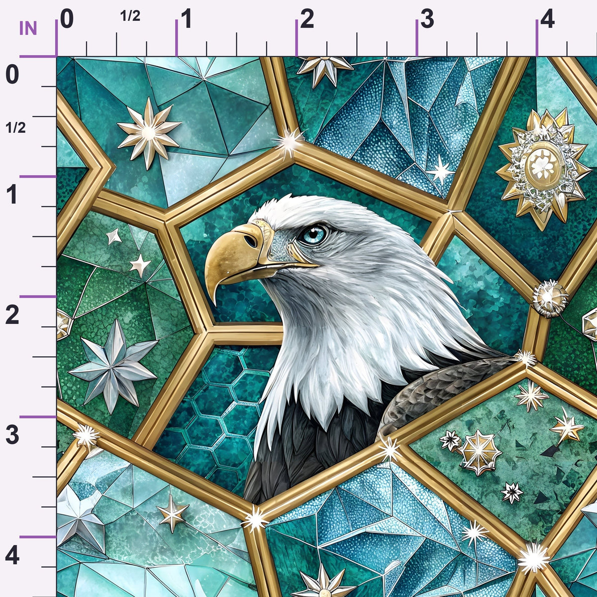 Liberty Eagles Pattern 2 Minky Fabric