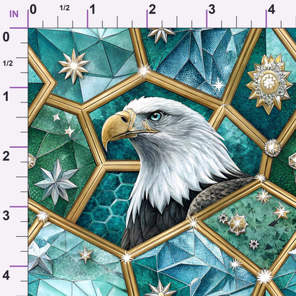 Liberty Eagles Pattern 2 Minky Fabric