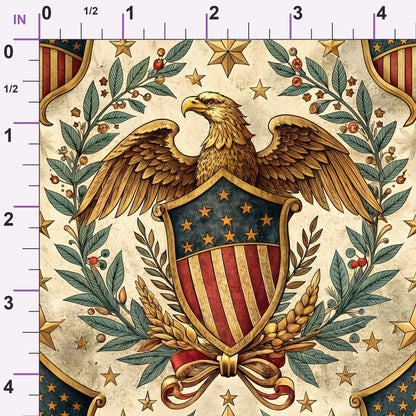 Liberty Eagles Pattern 4 Minky Fabric