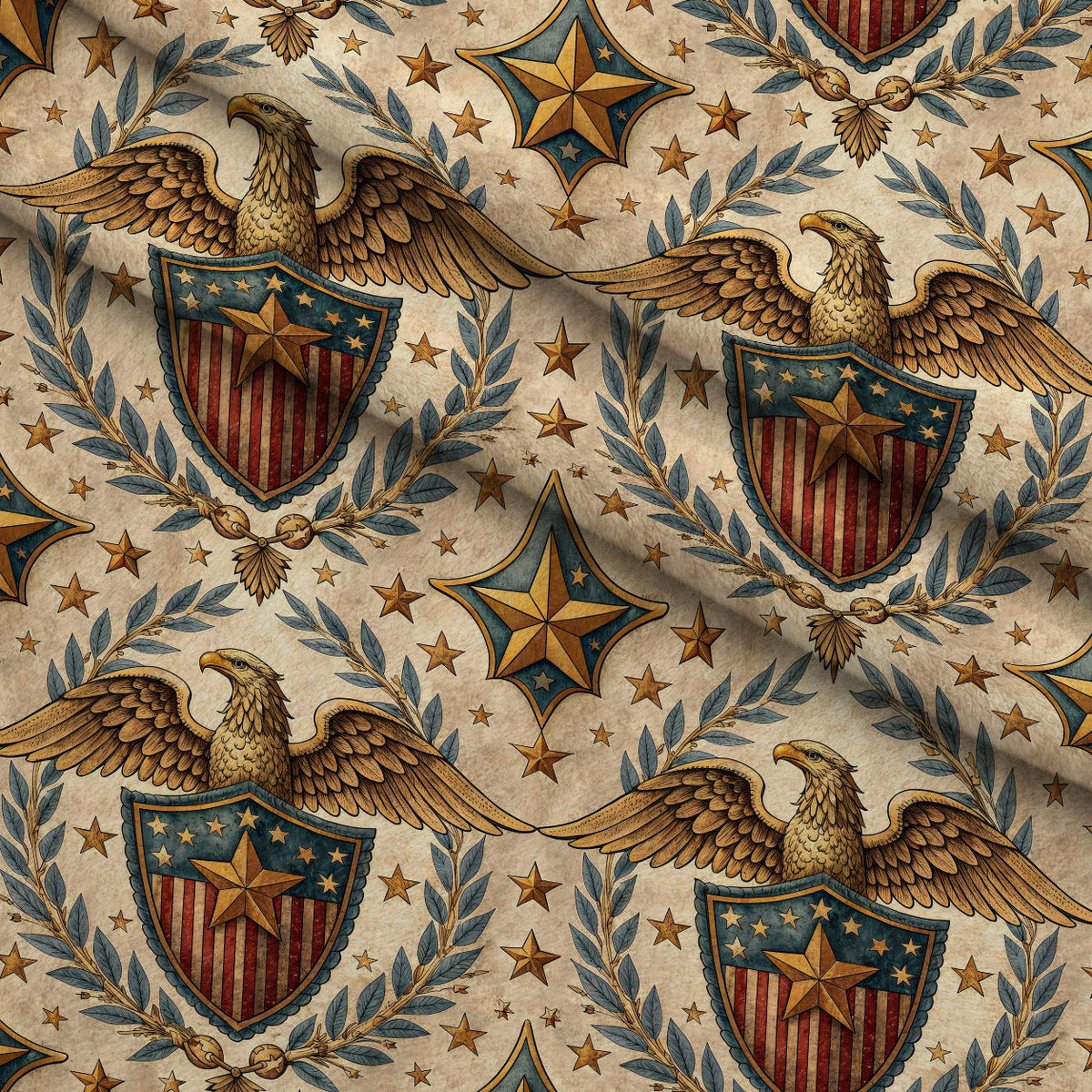 Liberty Eagles Pattern 5 Minky Fabric