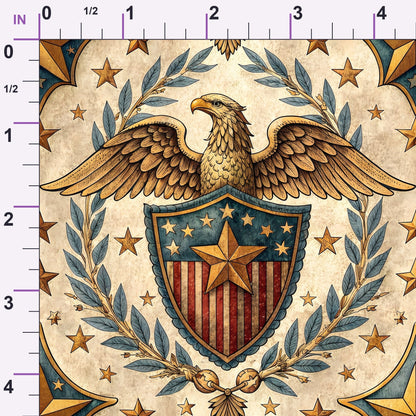 Liberty Eagles Pattern 5 Minky Fabric